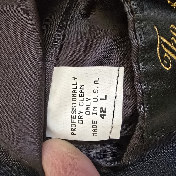 Vintage Men's ZCMI The Performer Classic Black Pinstripe 42L Blazer - Picture 5 of 6